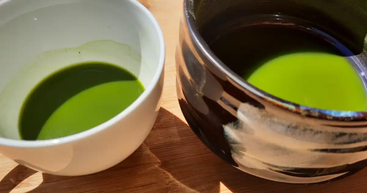 Matcha und grüner Tee